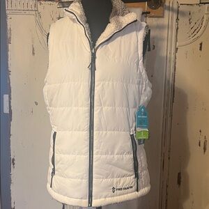 Free Country White Puffer Vest